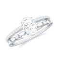 Oval Cut Moissanite Engagement Ring For Women