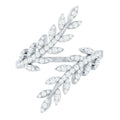Certified Moissanite Leaf Wrap Ring for Women