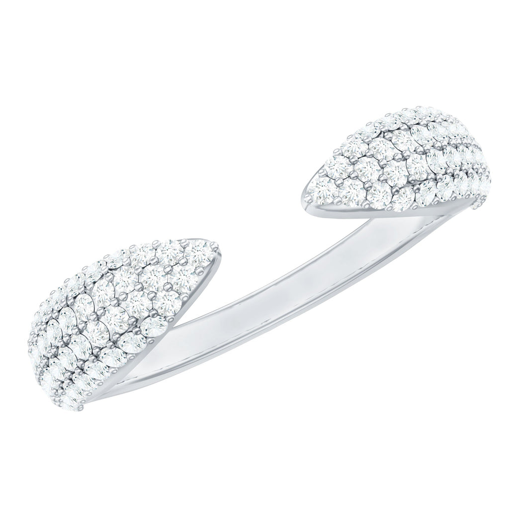 Certified Pave Set Moissanite Ring Enhancer