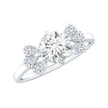 6mm Round Moissanite Minimal Solitaire Engagement Ring