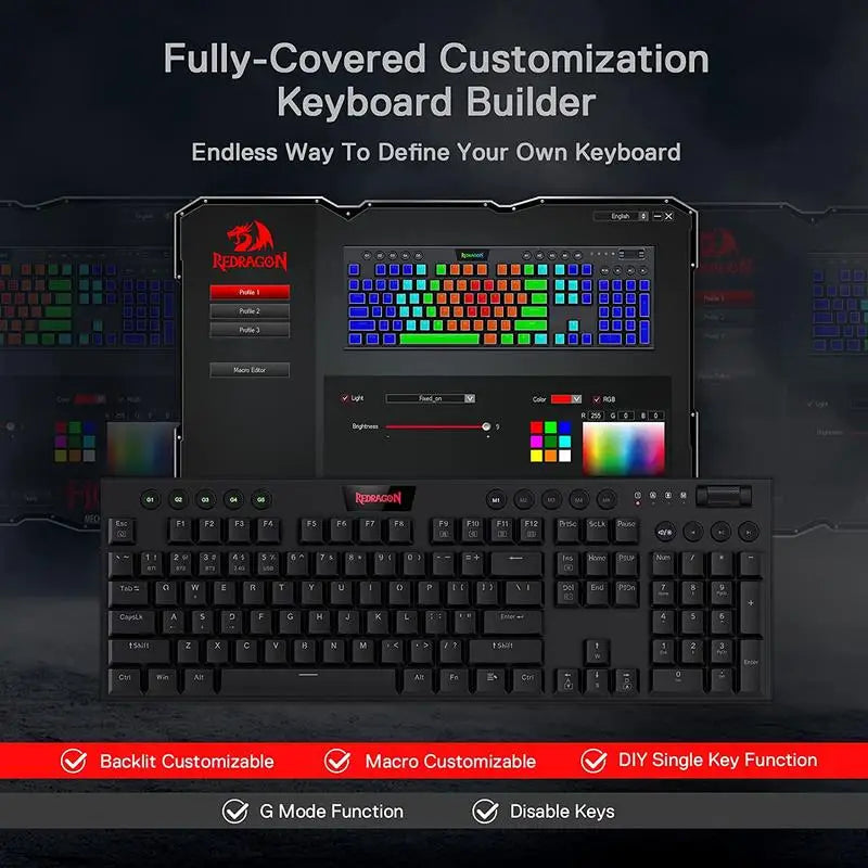 K618 Horus Wireless RGB Mechanical Keyboard