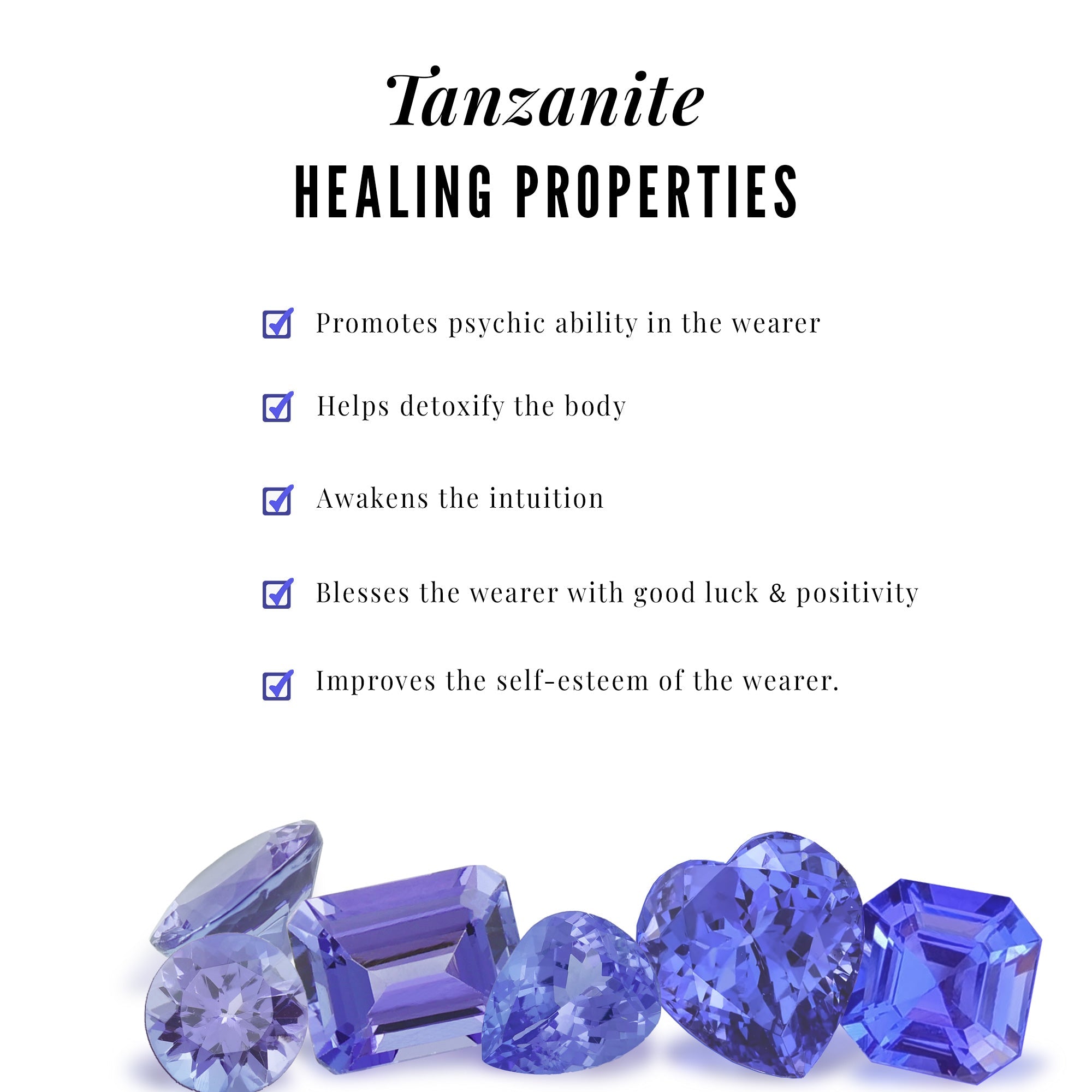 Certified 5 MM Round Tanzanite Teardrop Pendant