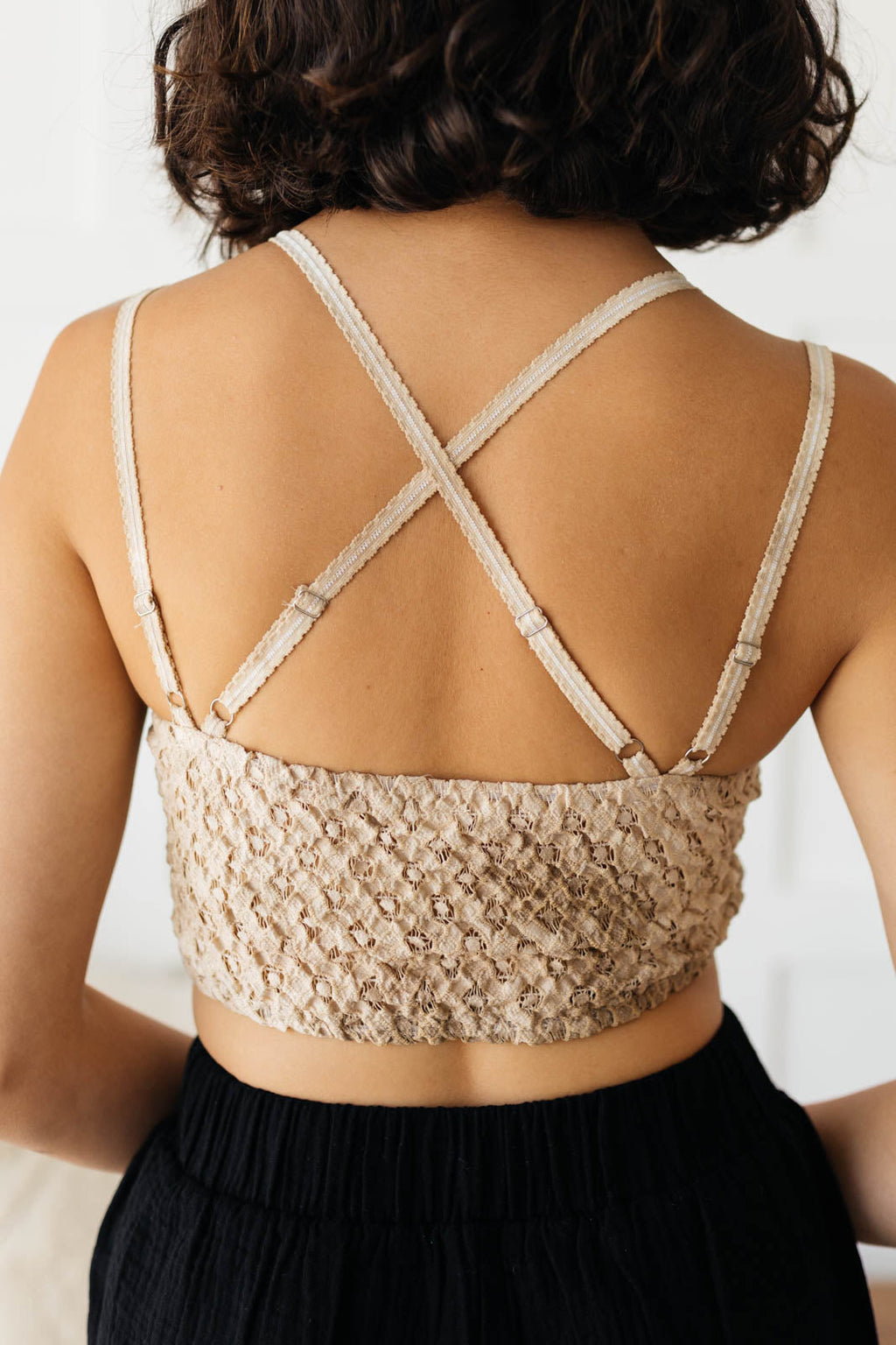 Live In Lace Bralette in Taupe **FINAL SALE**