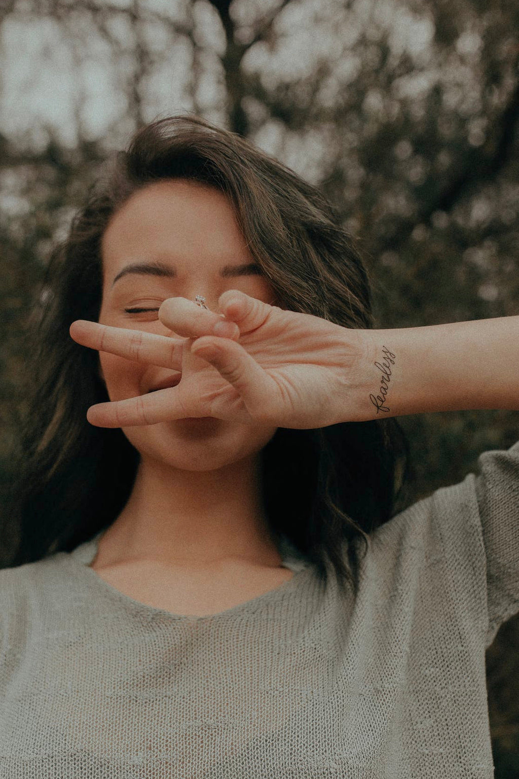 Words For A Season Temporary Tattoo FEARLESS **FINAL SALE**
