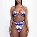 Split swimsuit bikini