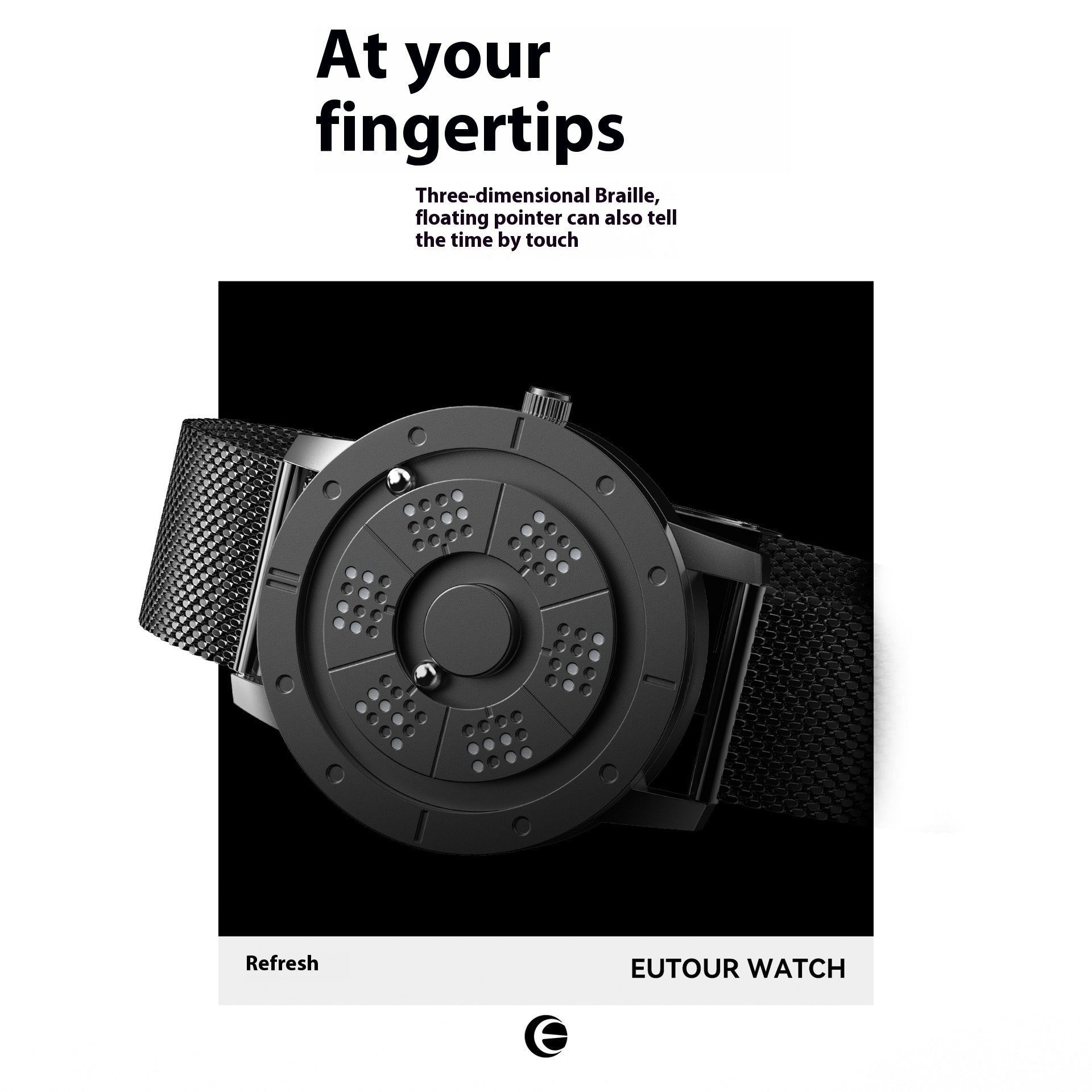 Fashion Sports Quartz Watch Blue Steel Timepiece