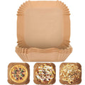 Air Fryer Disposable Paper Liners Parchment Paper Liner Non-Stick Air Fryer Paper Pads Oil Resistant Baking Paper Air Fryer Disposable Paper Liner Non-stick Disposable Liners