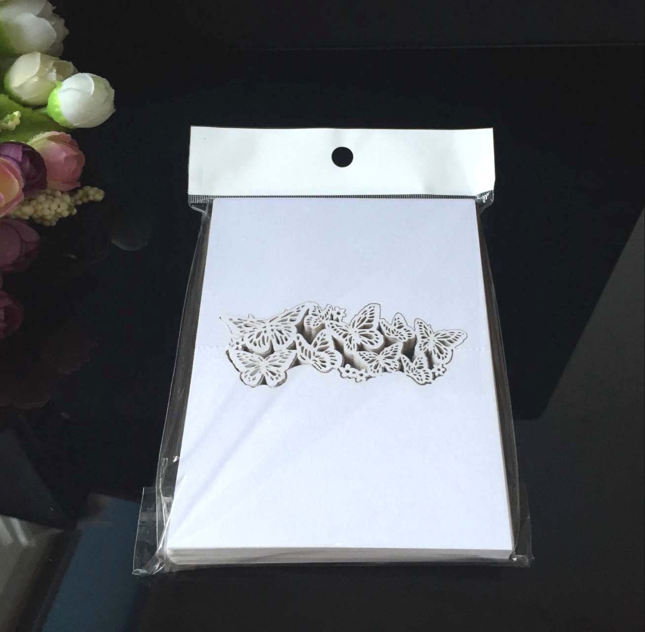 Butterfly Seat Hollow Sign-in Card