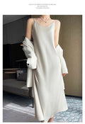 Spring And Summer New Silk Satin High-grade Suspenders Dress Women