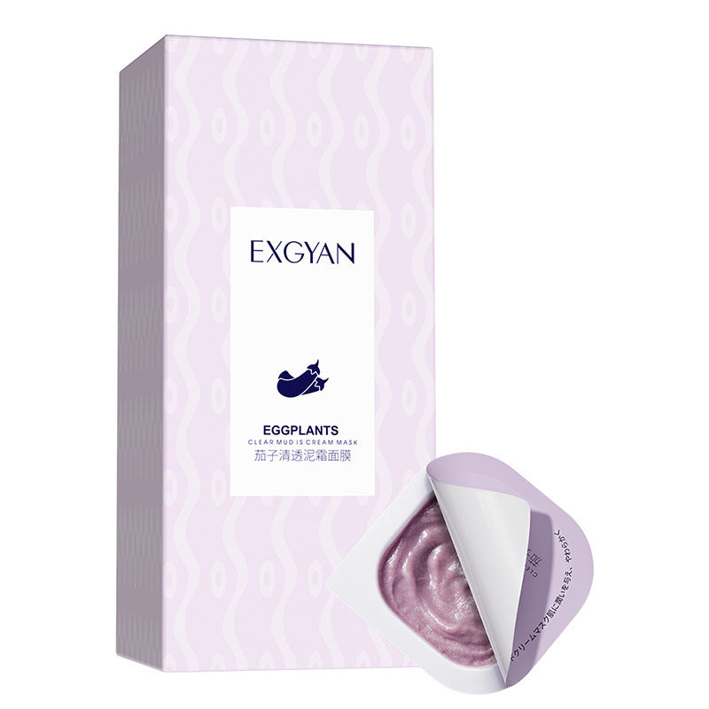 Eggplant Mask Clear Mud Cream Moisturizing Smear Mask