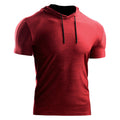 Summer Basketball Hooded Sportswear Men's Short Sleeve