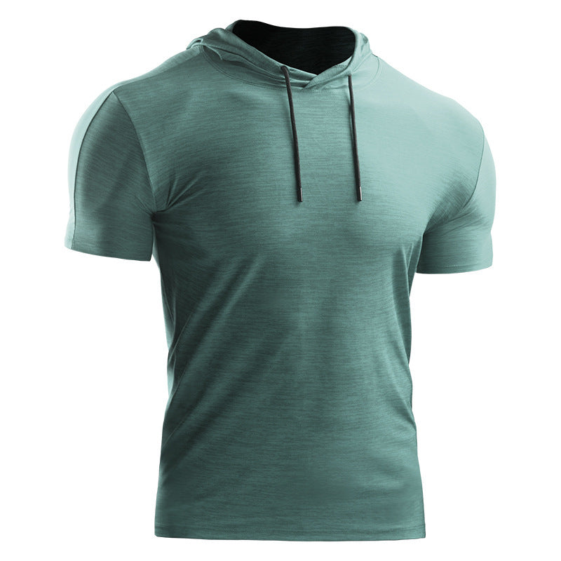 Summer Basketball Hooded Sportswear Men's Short Sleeve