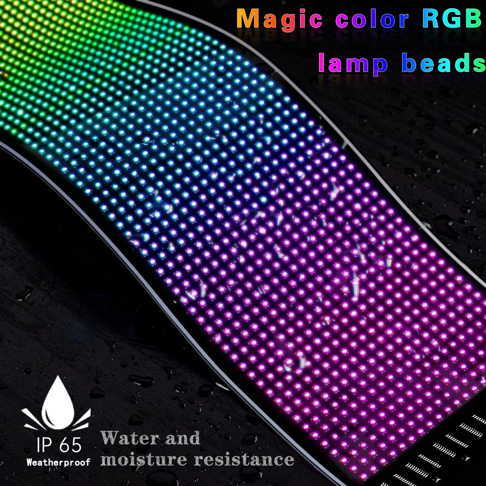 14 Inch Programmable Pixel Panel With Preloaded Animations Scrollable Display For Multi Scenario Use In Support Events Parties And Transportation