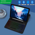 Ipad Protective Case Luminous Bluetooth Keyboard Leather Sheath