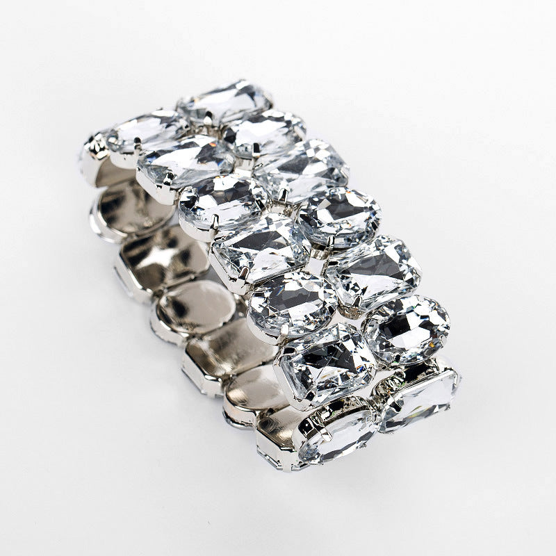 Classic Personality All-match Fashion Bracelet Luxury Big Rhinestone
