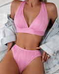 Halter Strap Split Swimsuit Women's Bikini