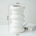 Modern Minimalist Creative And Slightly Luxury Silver Vase Ceramic Ins Style