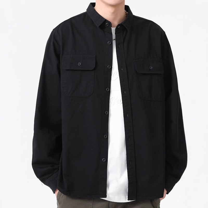 Design Sense Overalls Long Sleeve Shirt Men