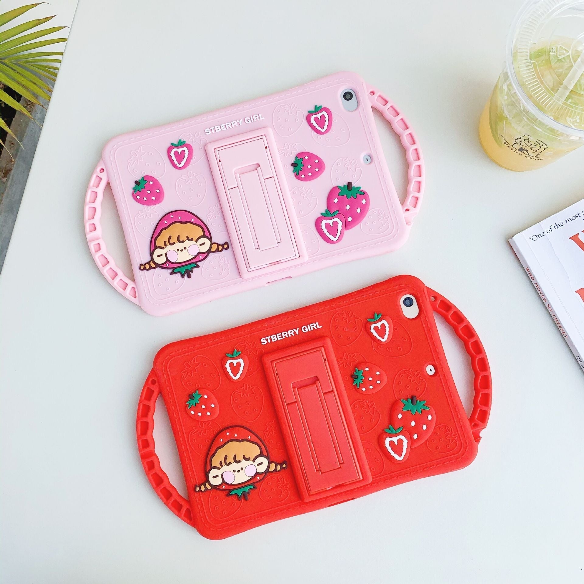 Handle House Strawberry Girl Applicable Tablet Silicone Ipad Case