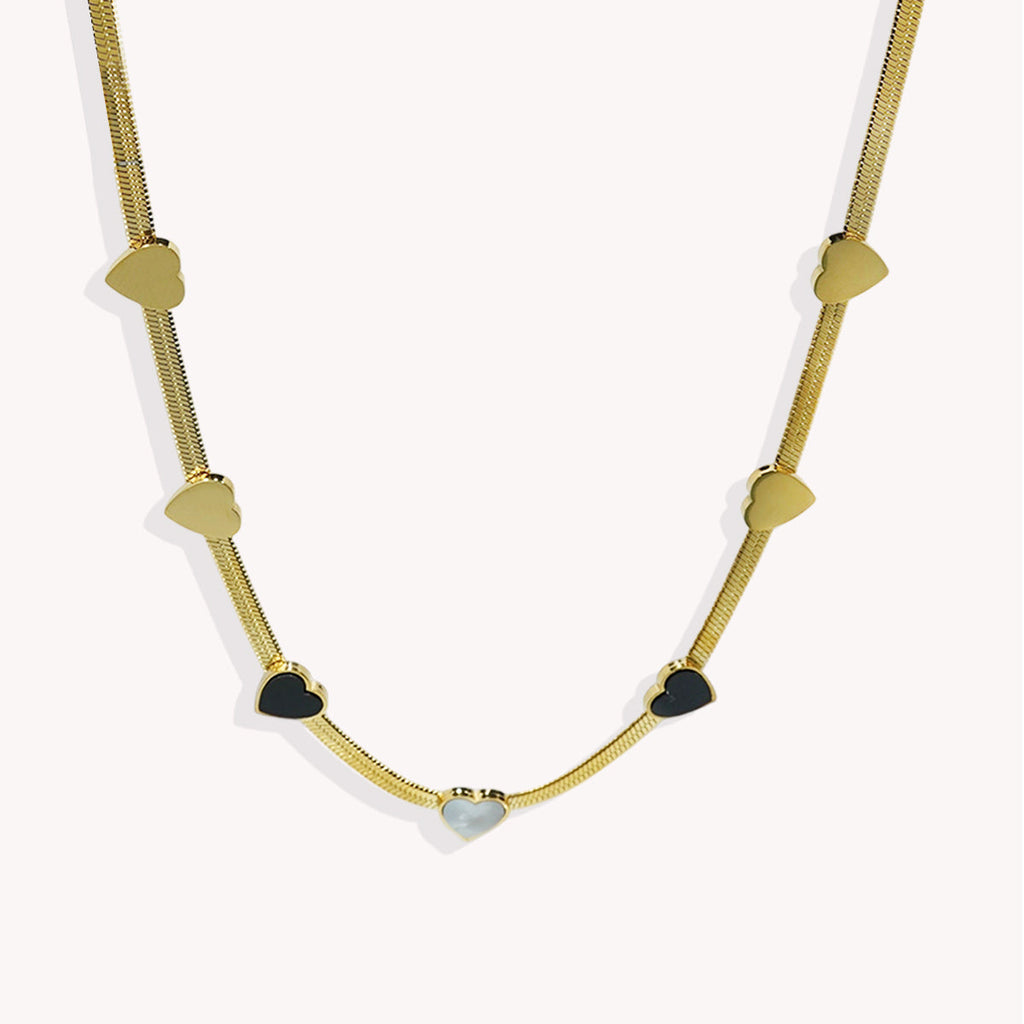Lxalry 18K Gold Plated Heart Mirror Jewelry Set  Hypoallergenic Skin Safe Necklace   Bracelet For Daily Gifting Never Fade Adjustable Luxury With Precision Inlay Craftsmanship