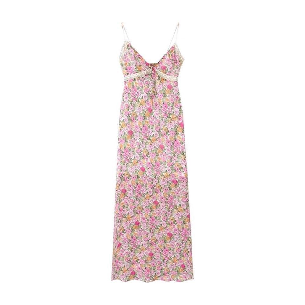 French Strap Floral Skirt For Children