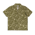 Vintage Printed Seersucker Cuban Collar Shirt