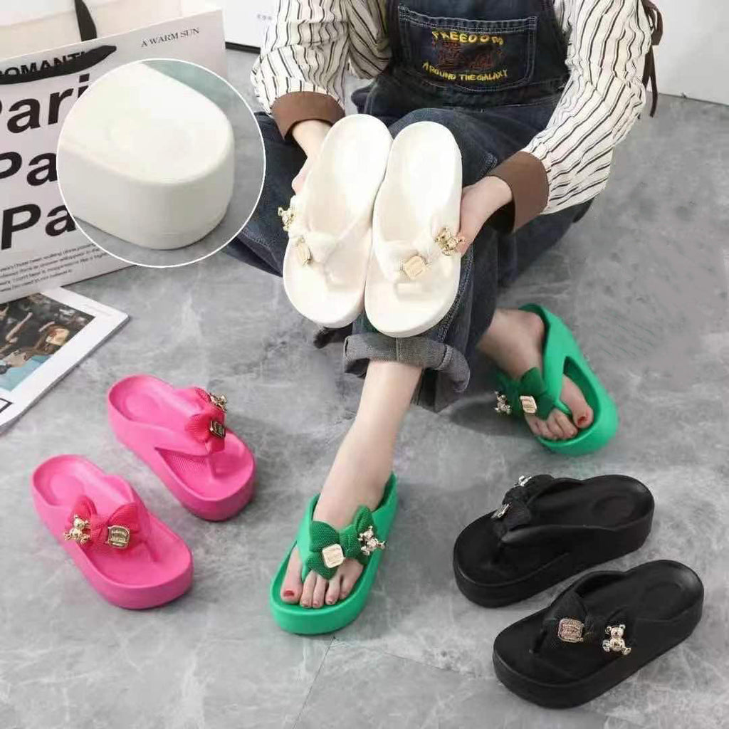 Thick-soled Deodorant Butterfly Bear Eva Slippers