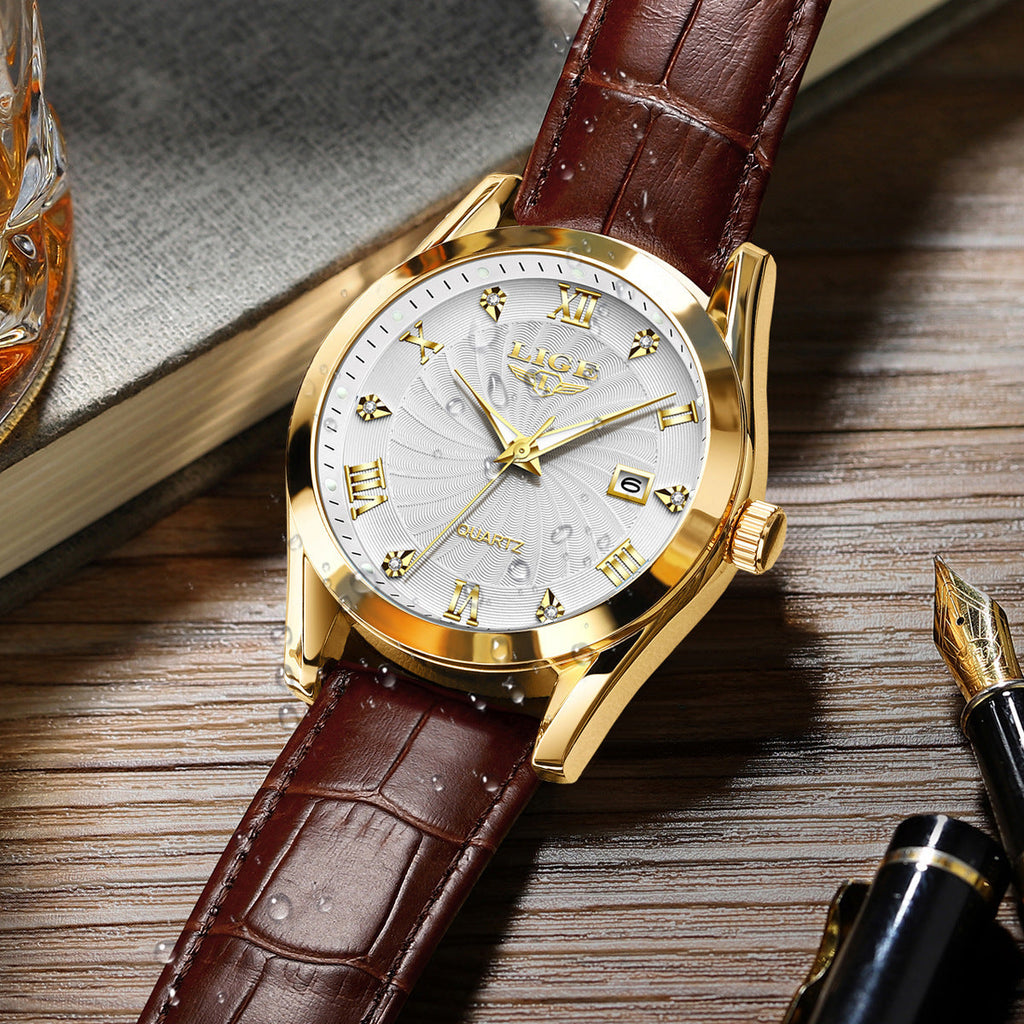Middle-aged And Elderly Men's Watch Fashionable Simple Waterproof