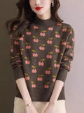 Women's Cashmere Sweater Autumn And Winter New Half Turtleneck Bottoming Shirt