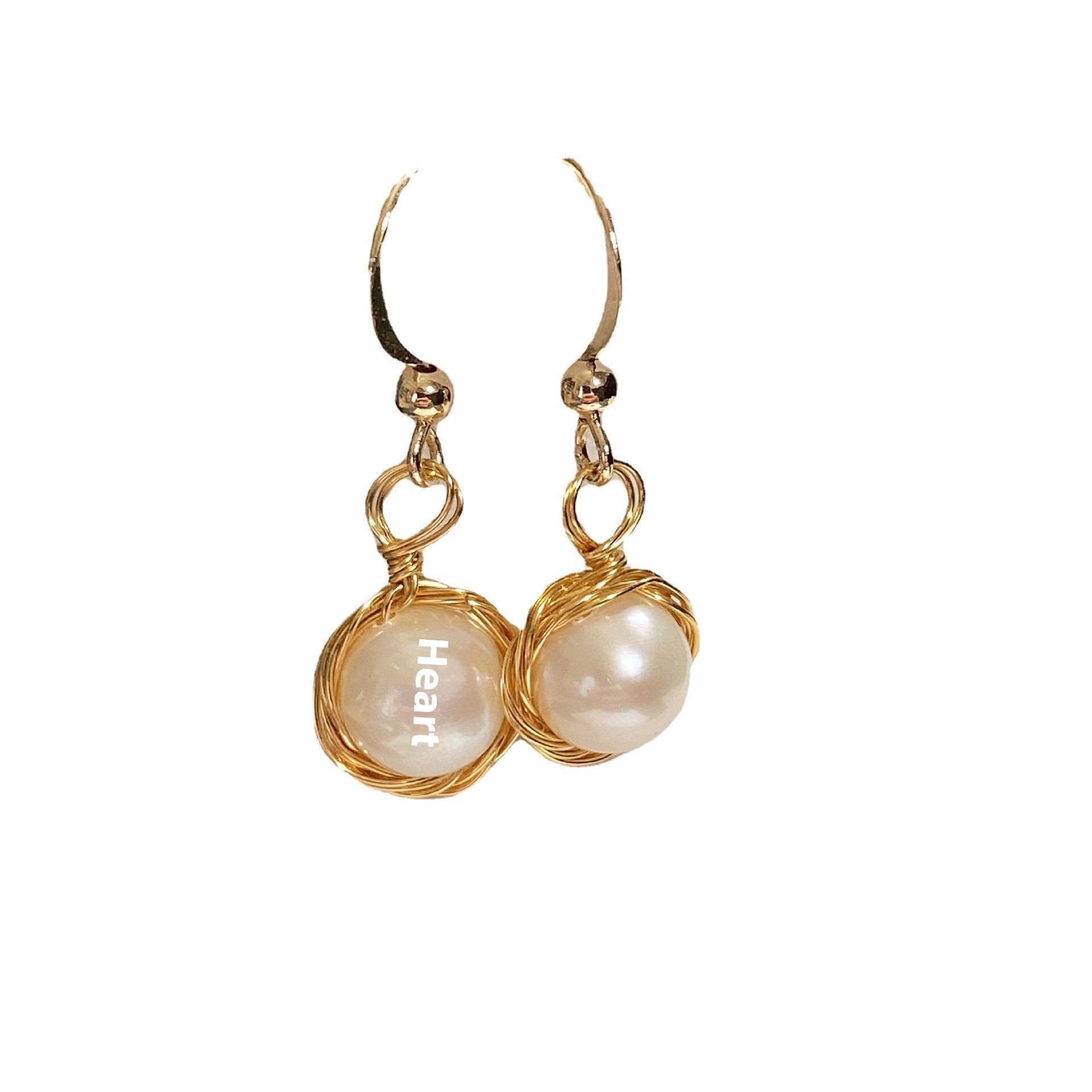 Red Agate Freshwater White Pearl Earrings