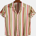 Men's Fashion Digital Printed Short Sleeved Shirt