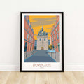 Bordeaux Tourist Poster, France, Wall Art