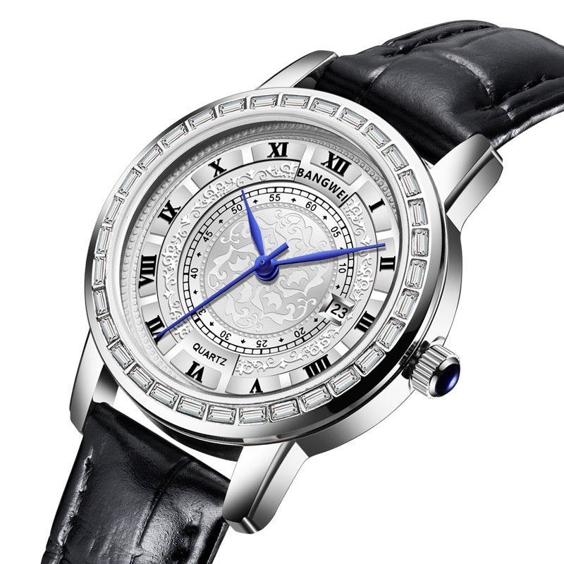 Women's Quartz Waterproof Calendar Multifunctional Fashion Sports Wrist Watch