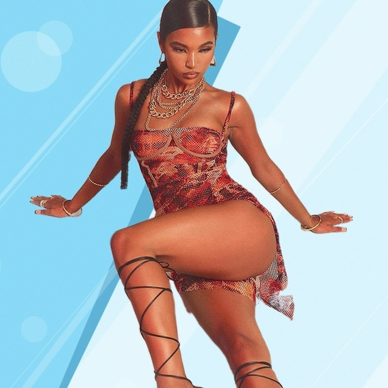 Strapless Fashion Sexy Fashion Sexy Tight Dress